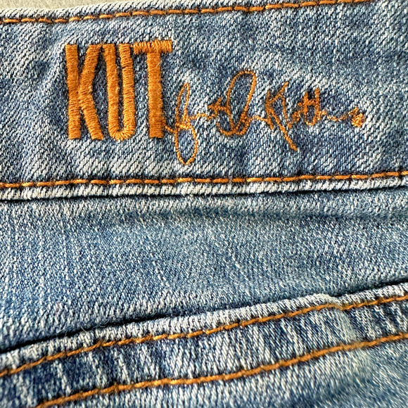 kut from the kloth womens jeans 14 blue denim katy boyfriend mid rise preowned - Picture 2 of 11